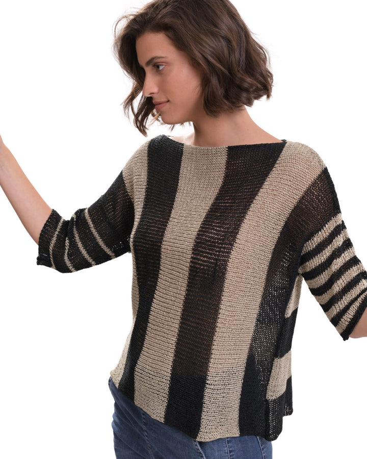 Luxe Reversible Sweater, Stone