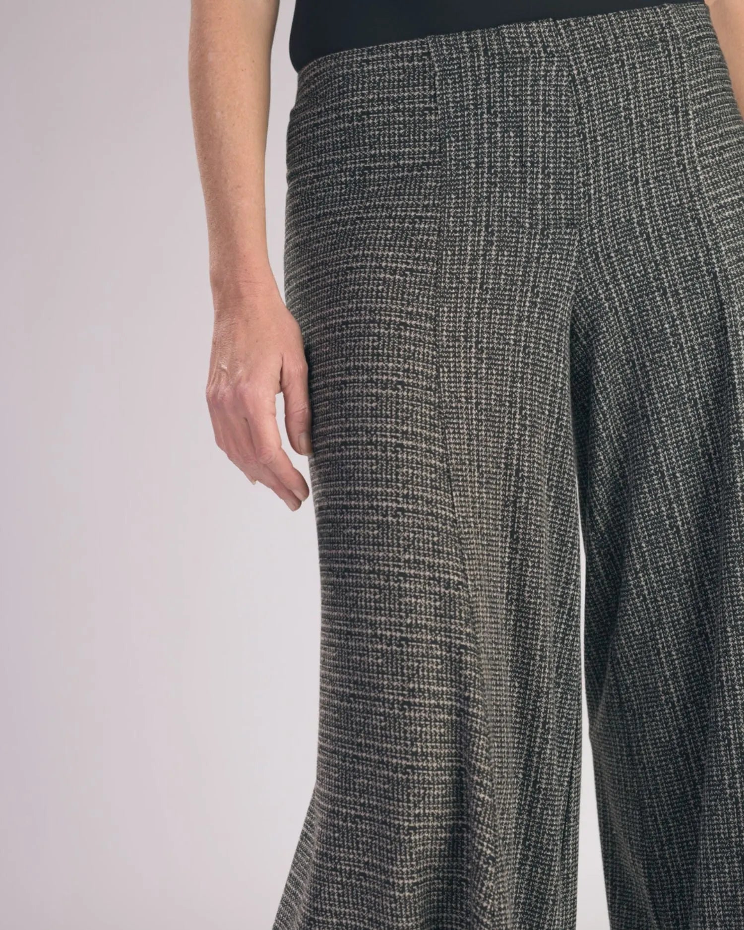 Sawyer Wide-Leg Punto Pants, Grey – Alembika U.S.