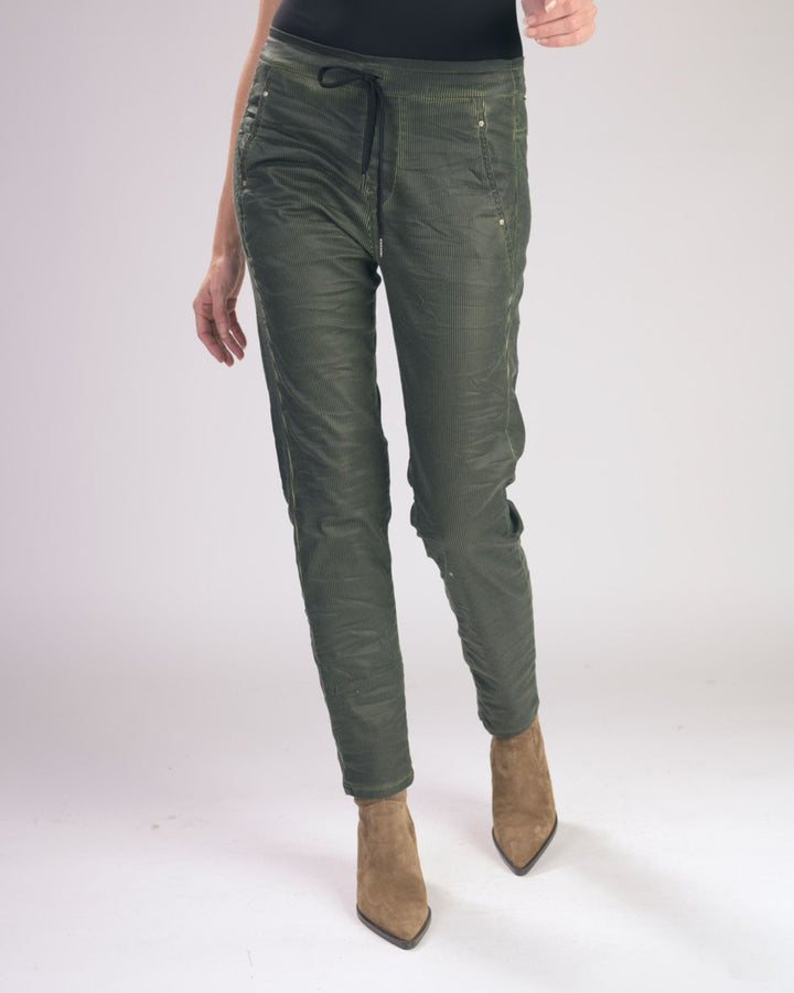 Pinstripe Iconic Stretch Jeans, Green