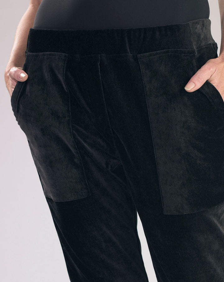Urban Lava Velvet Trousers, Black