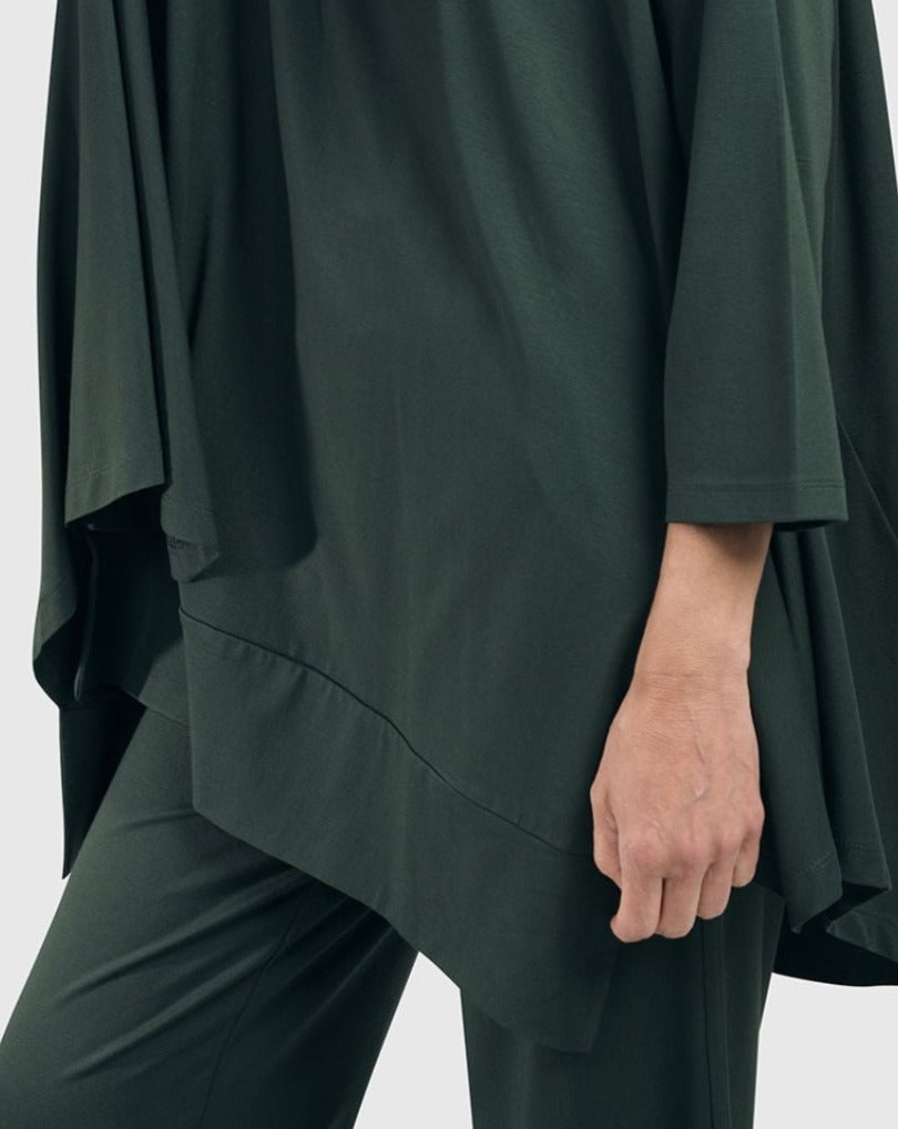 Essential Oversized Trapeze Top, Green