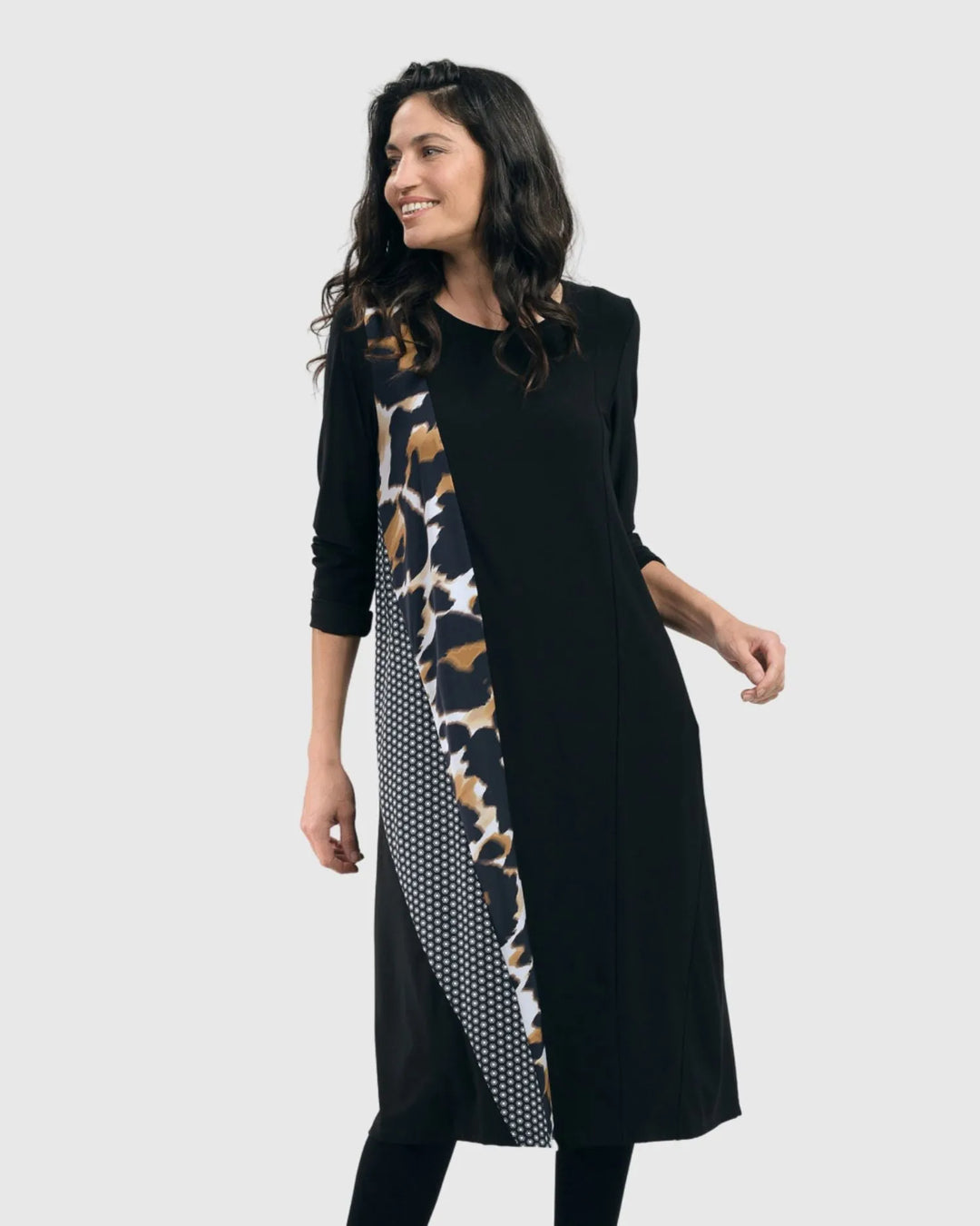 Tekbika A-line Swing Dress, Leopard - leopard / 0 (US 4-6) Tekbika A-line Swing Dress, Leopard - leopard / 0 (US 4-6)