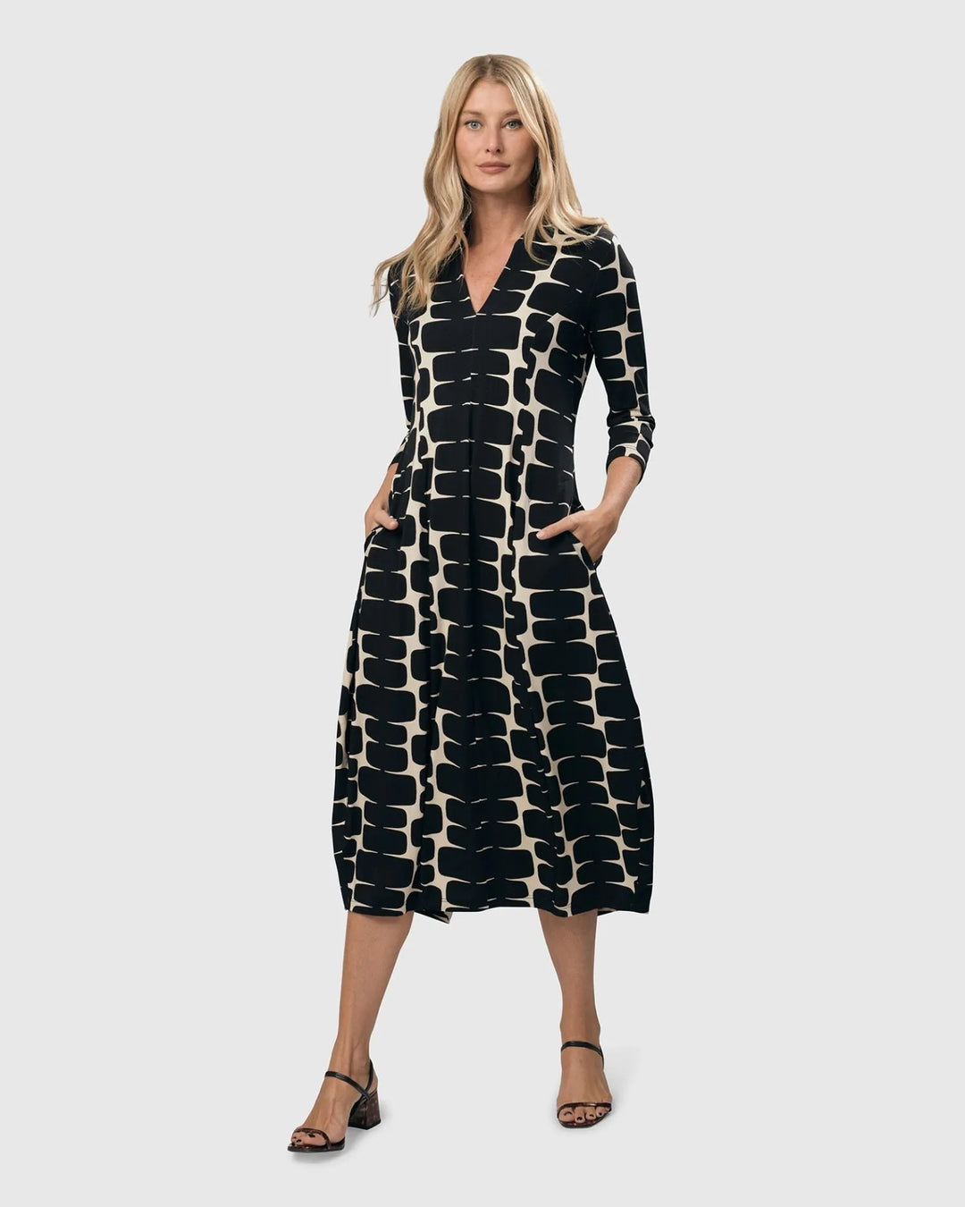 cocoon midi dress Essential Cocoon Dress, Sangria Alembika U.S