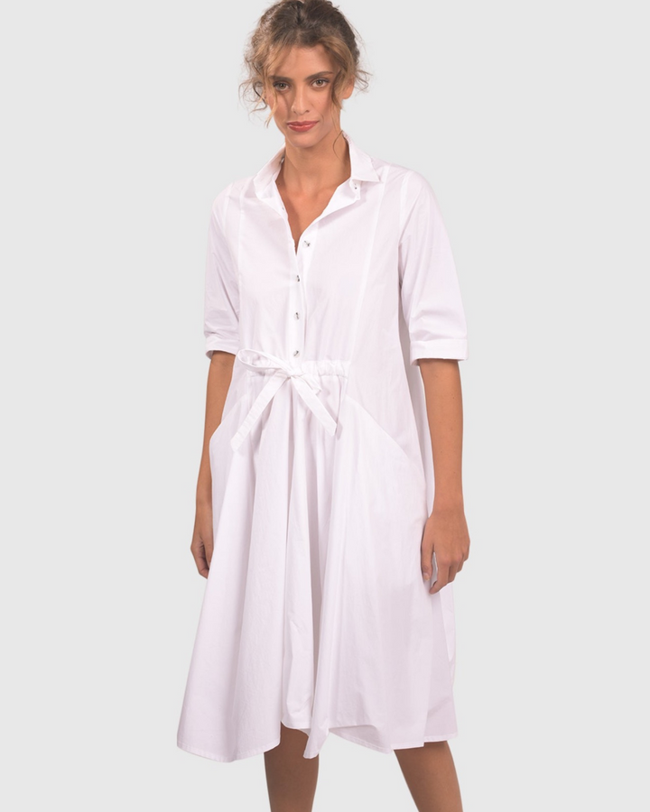 Urban Cooler Dress, White