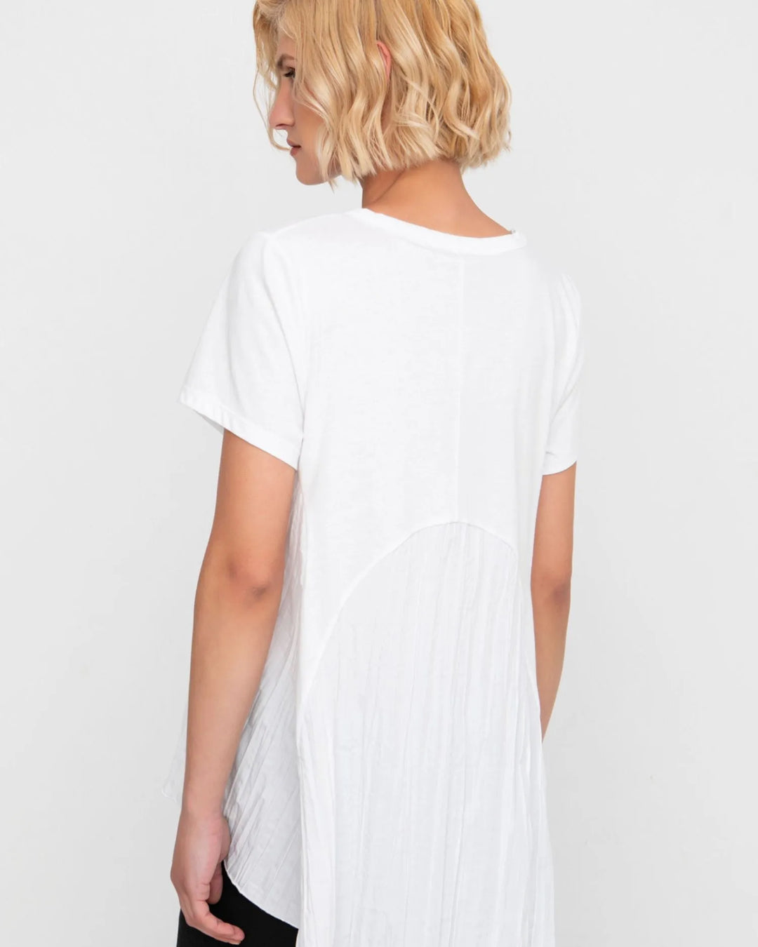 Ozai N Ku Hi-Lo Tunic Top, White