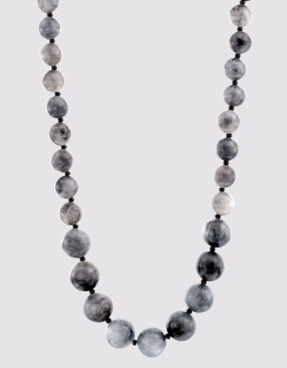 Bead Necklace-Eyewear Holder, Grey Mist