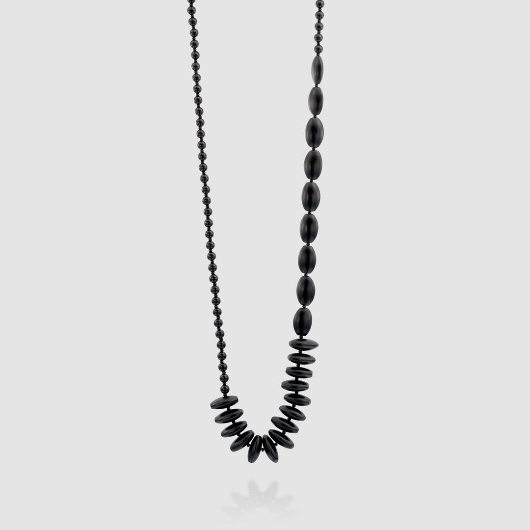 Fuji Bead Necklace, Black – Alembika U.S.