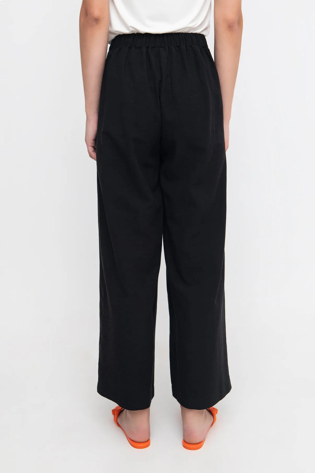 Ozai N Ku Must-Have Slit-Front Flare Pants, Black