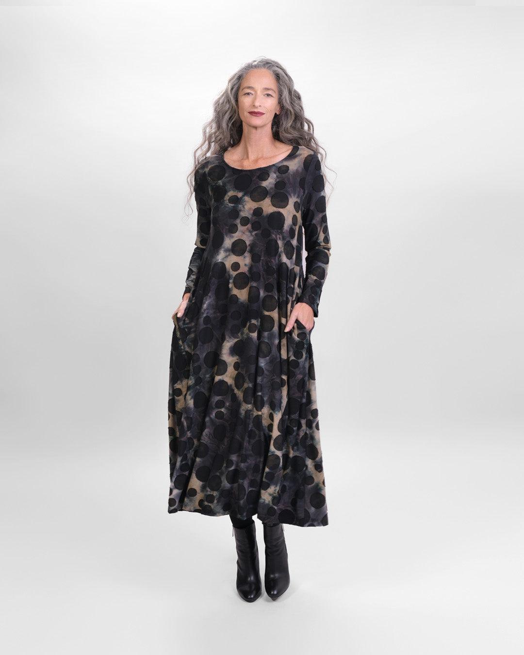 Echo Maxi Dress, Coffee - Alembika Designer Women's Clothing
