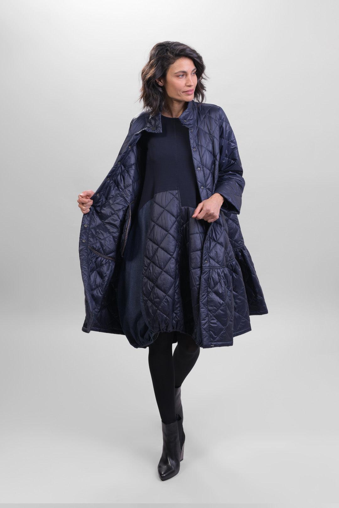Ether Kia Coat Jacket, Royal - Alembika Designer Women's Clothing