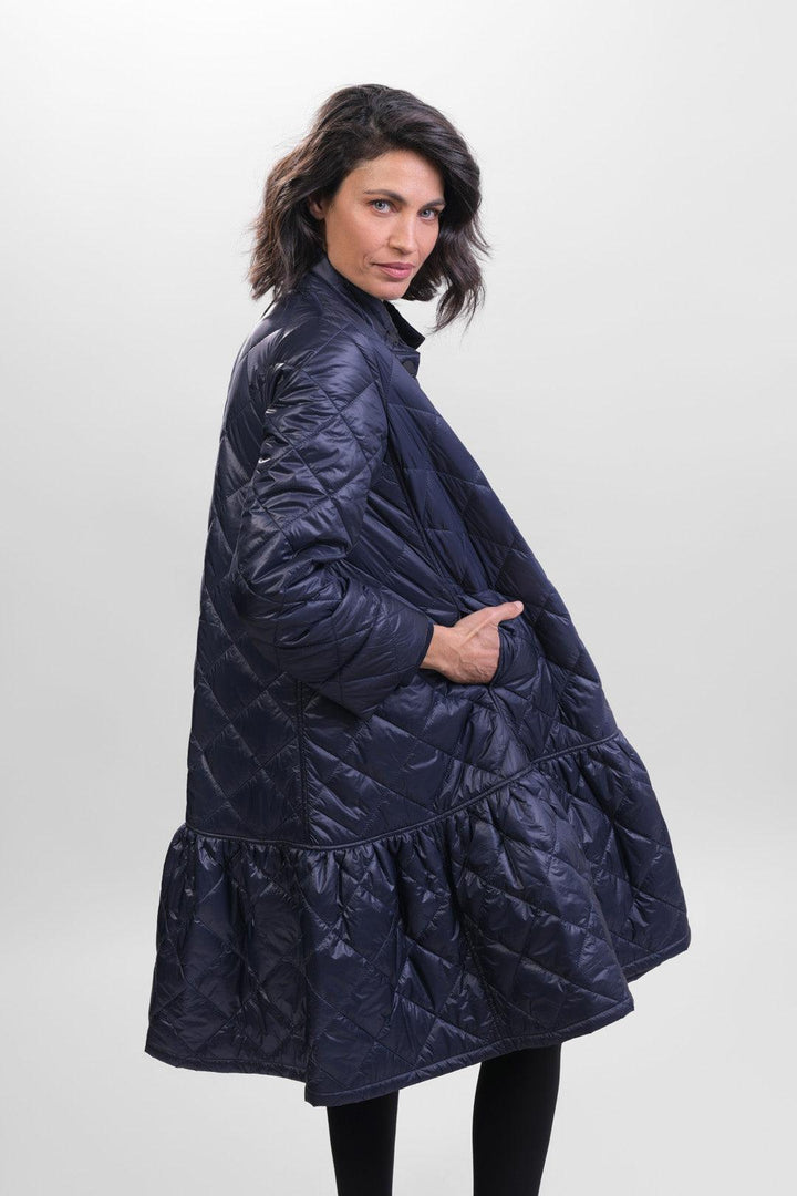 Ether Kia Coat Jacket, Royal - Alembika Designer Women's Clothing