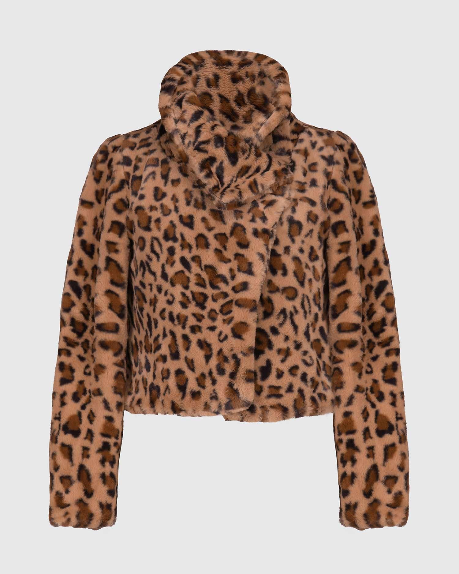 【送料&関税込】Nanushka Cropped Jacket With Animal Print Br Nanushka animal-print Cropped Jacket | Neutrals | FARFETCH AO