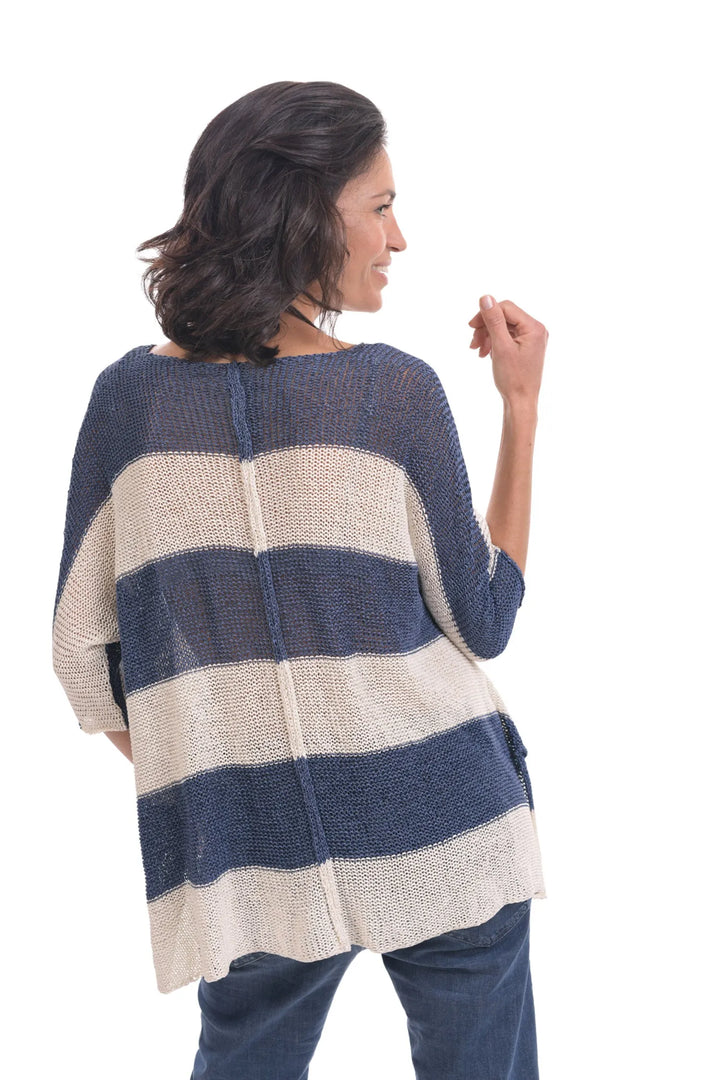 Luxe V-Neck Sweater, Navy