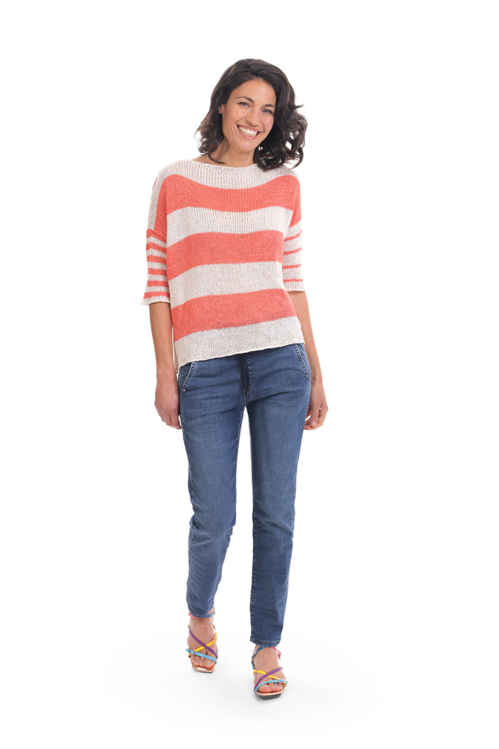 Luxe Reversible Sweater, Peach