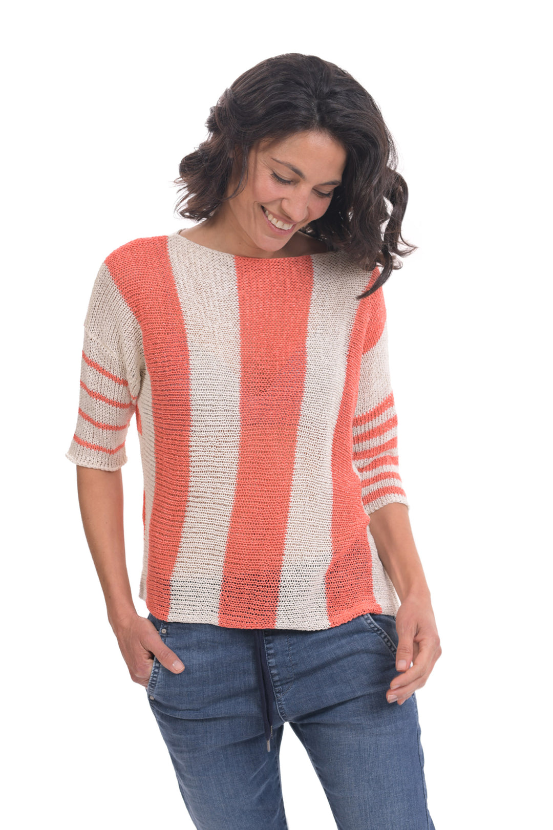 Luxe Reversible Sweater, Peach