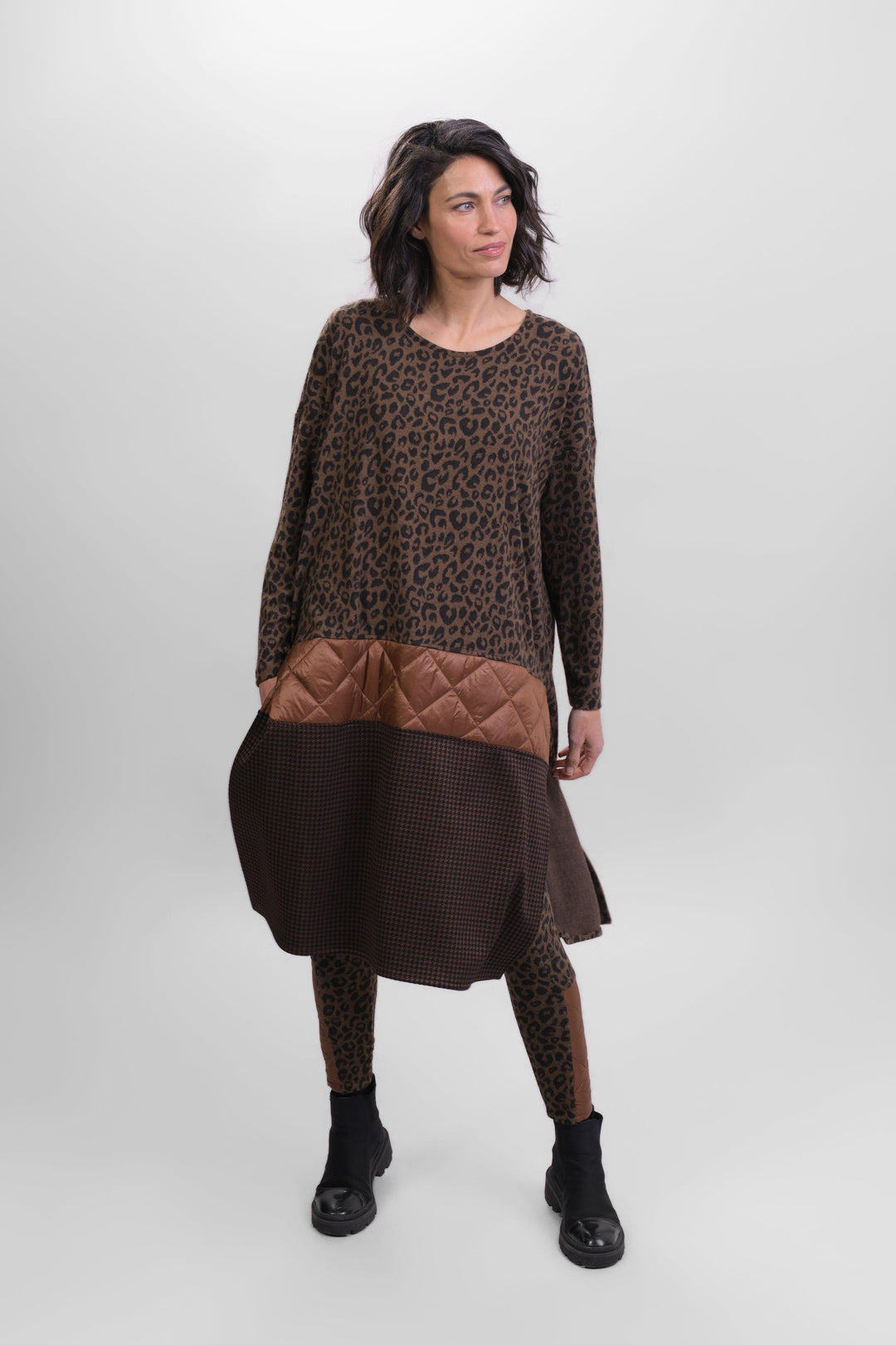 Chiu Ether Leggings, Brown - Alembika Designer Women's Clothing