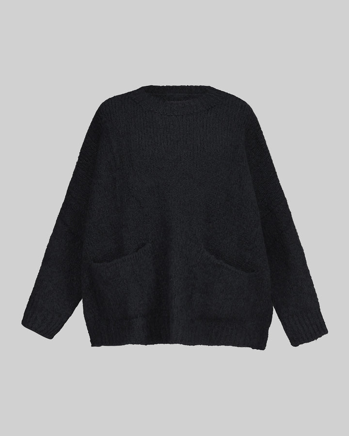 Signature Crew Sweater, Black