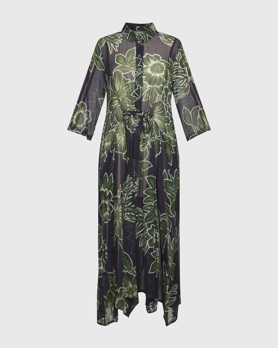 Ava Chiffon Maxi Dress, Royal/green