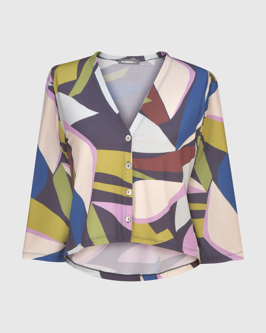 Olivia Crop Cardigan Jacket, Abstract