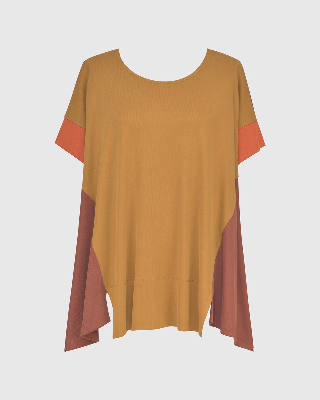 Glow Trapeze Tunic Top, Flame