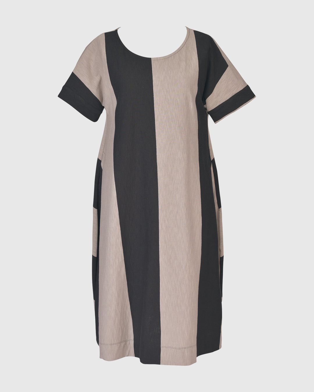 Urban Anna Stripe A-line Maxi Dress, Ash/black