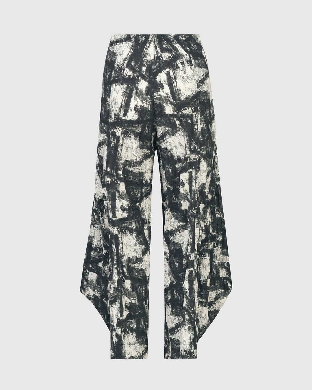Marble Crinkle Punto Pants for women over 40