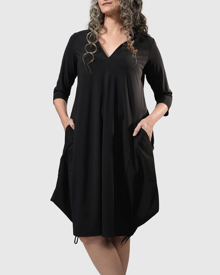 Tekbika Popover Dress, Black