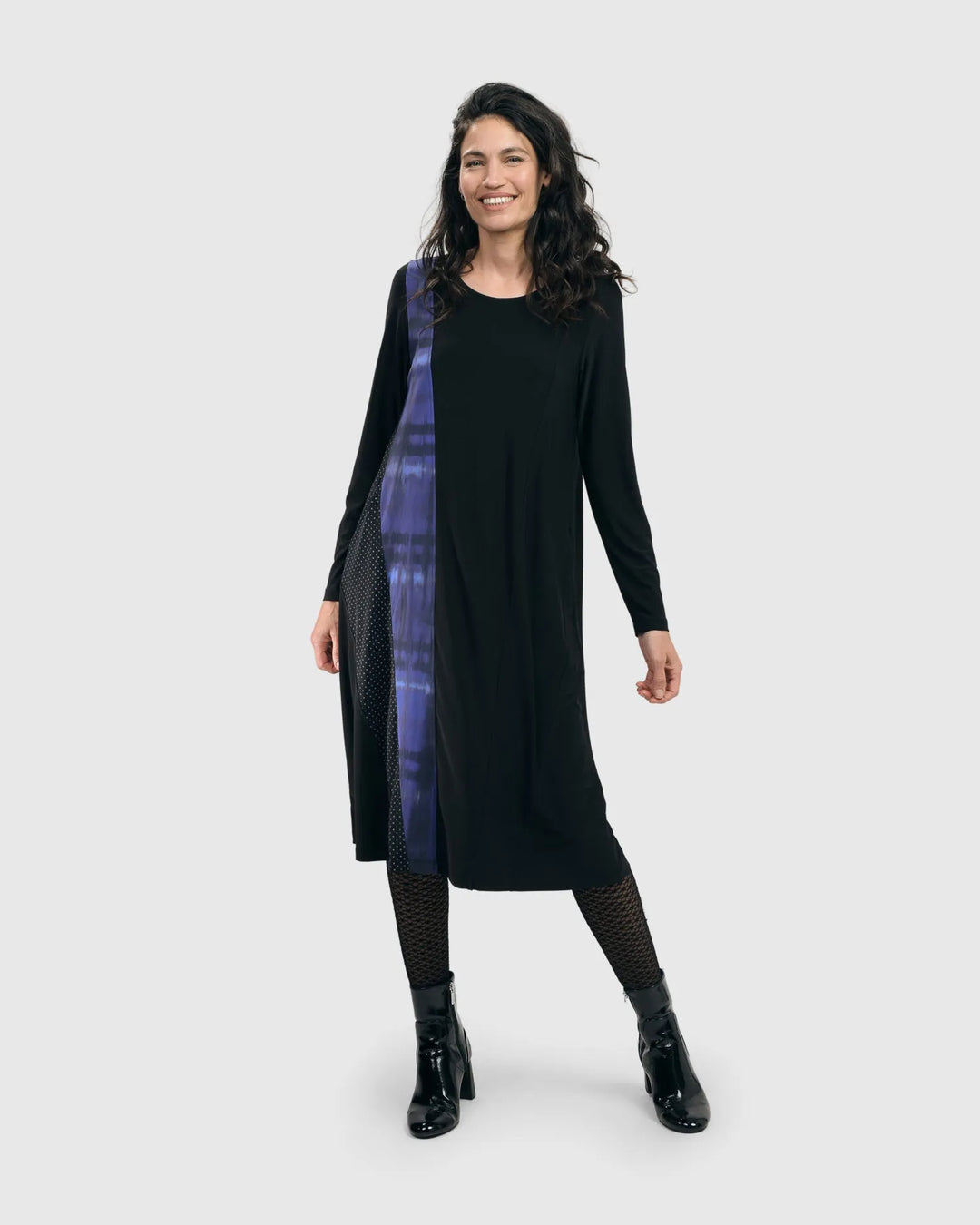 Tekbika A-line Swing Dress, Electric Alembika U.S. Tekbika A-line Swing Dress, Electric Alembika U.S.