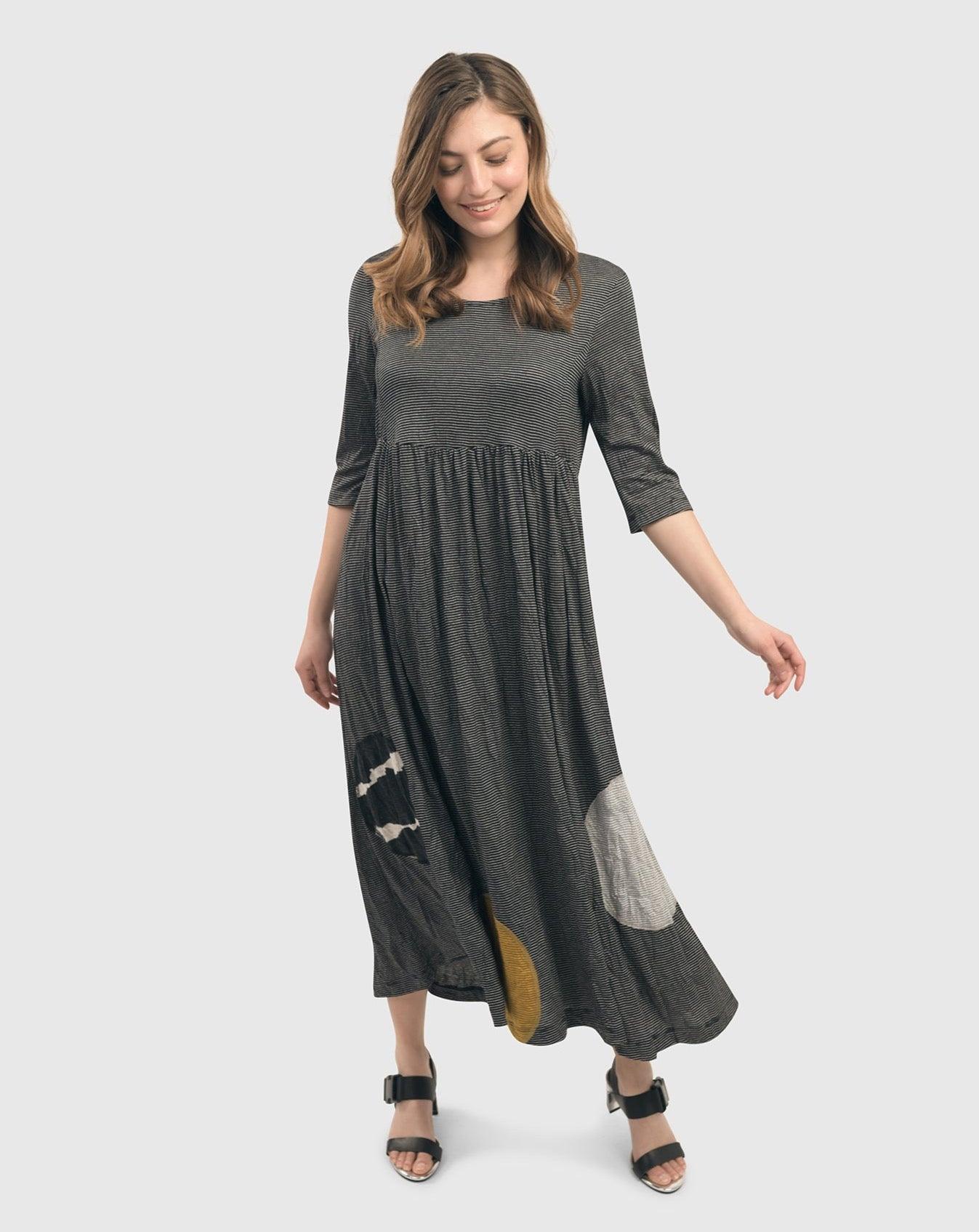 ☆Striped Mikado Silk Long Dress/KIMHEKIM☆ 406c046f8651de4798cbd2415a2b46