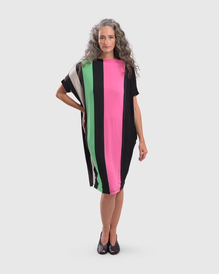Vibe Cocoon Dress, Rainbow