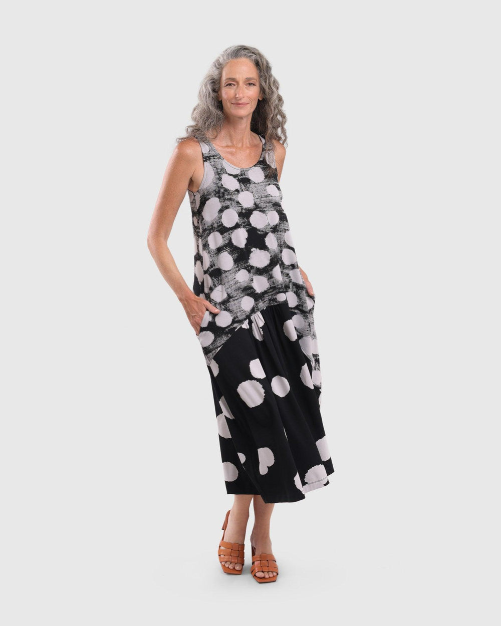 Cloud Tank Dress, Black - Alembika Designer Women's Clothing