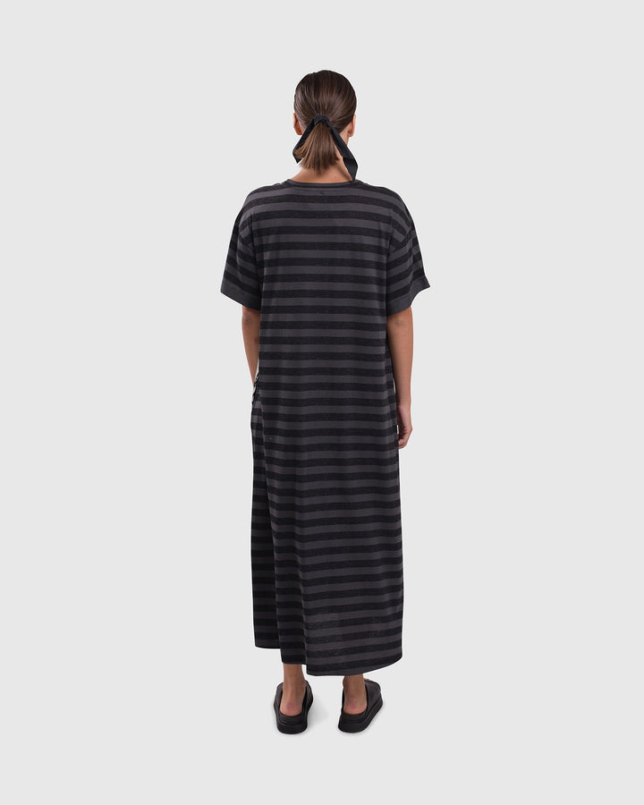 Urban Stripe Maxi Dress, Moon