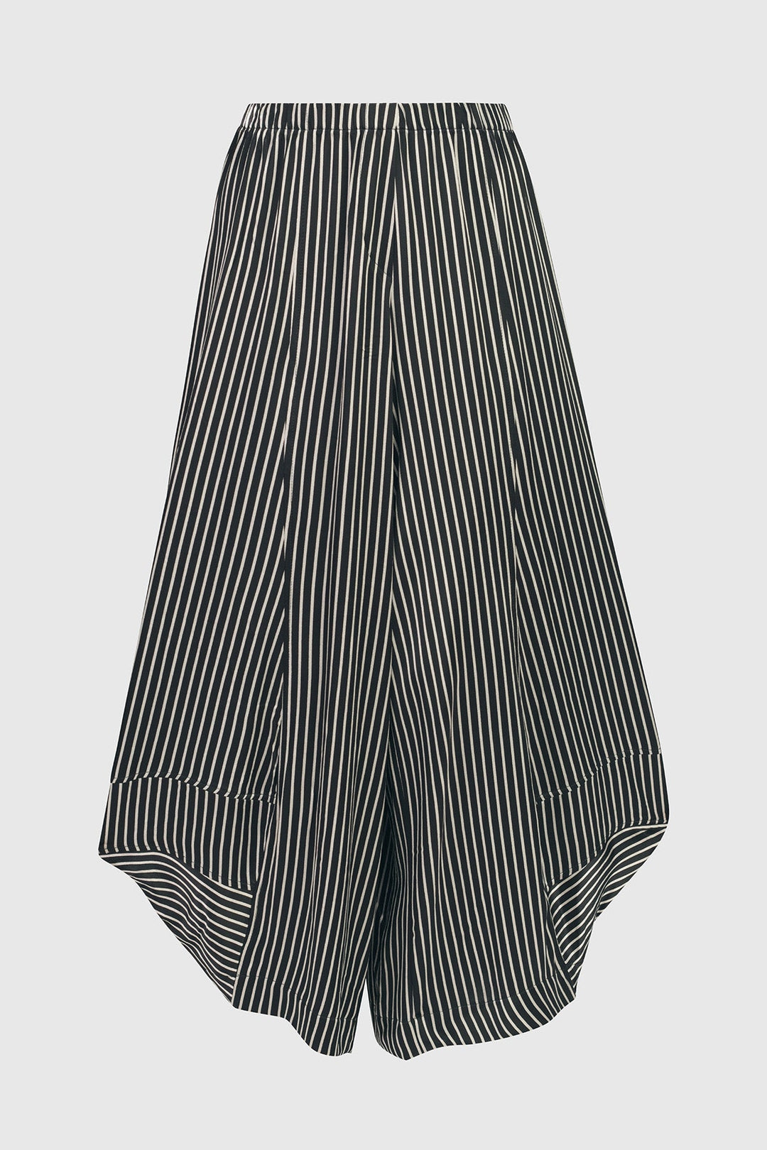 Luxe Satin Punto Pants, Stripe