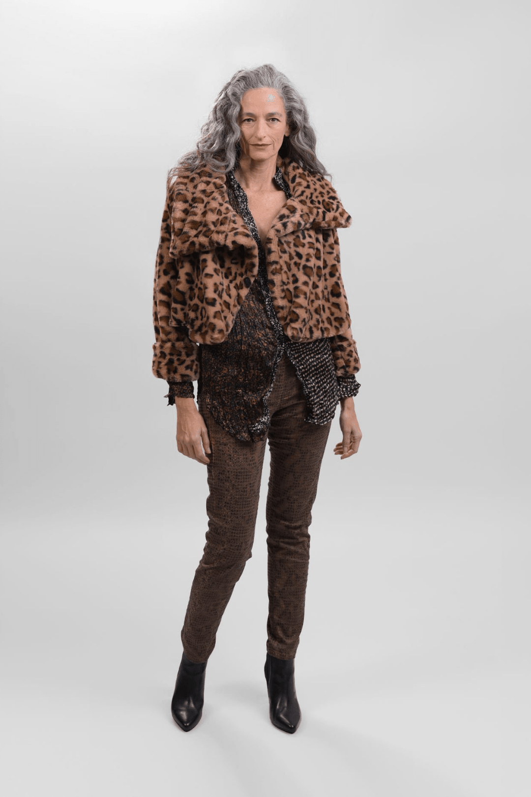 Etosha Crop Jacket, Cheetah - Alembika Designer Women's Clothing