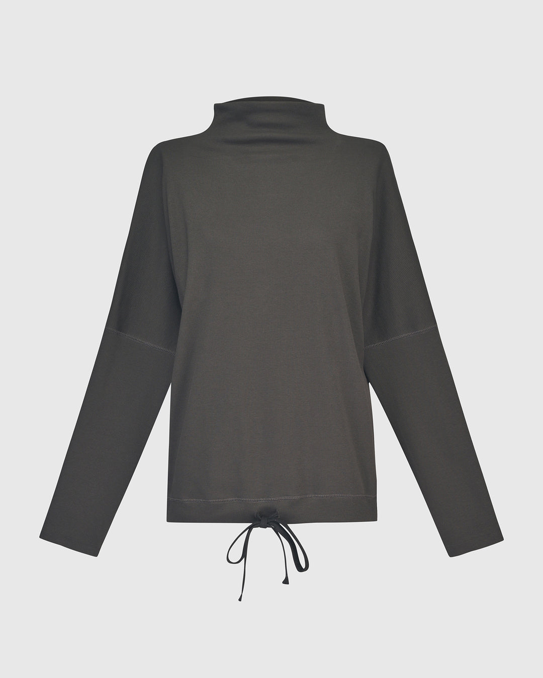 Zen Drawstring Sweatshirt, Charcoal