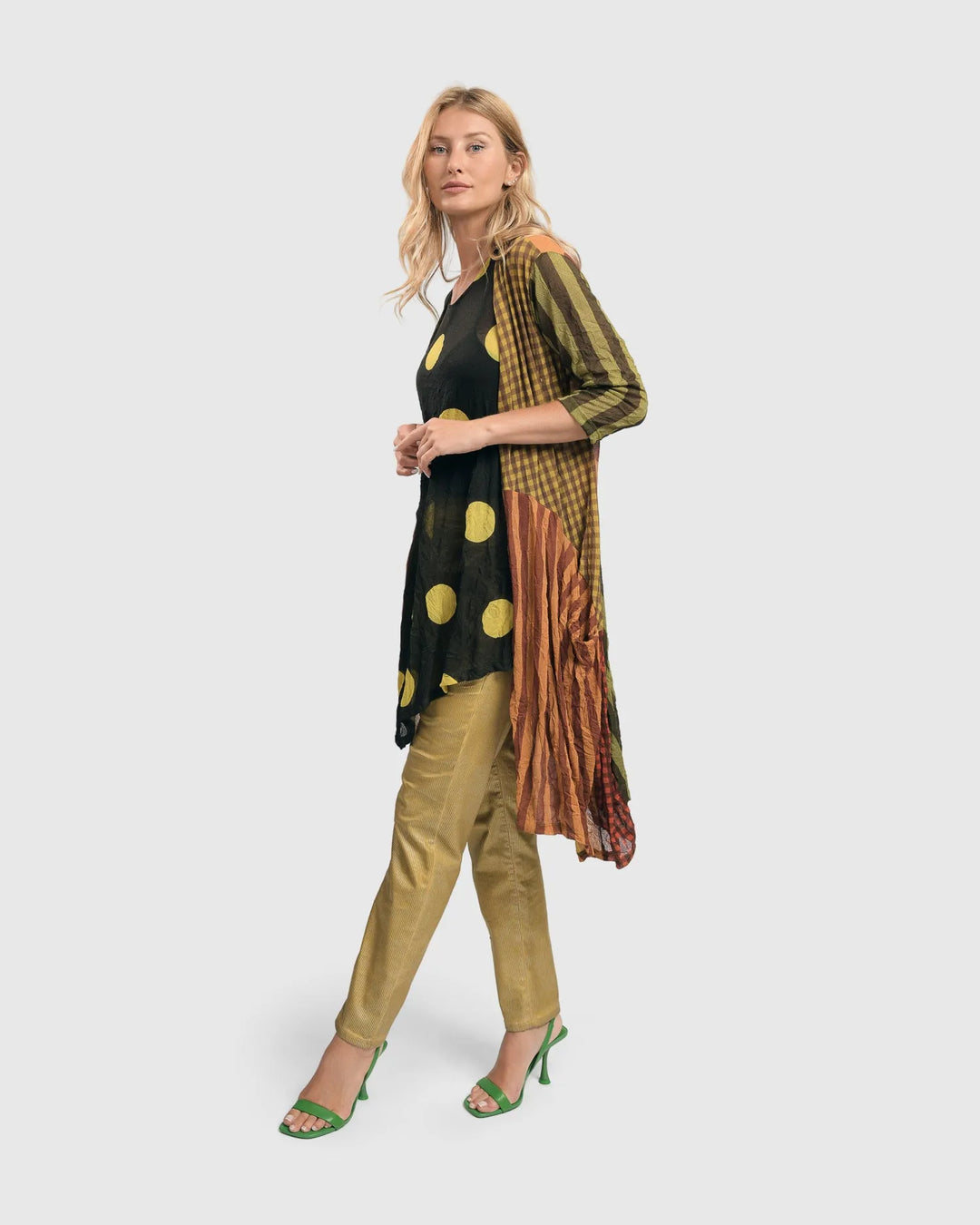 Taylor Dot Soft Tulle Sleeveless Tunic, Mix