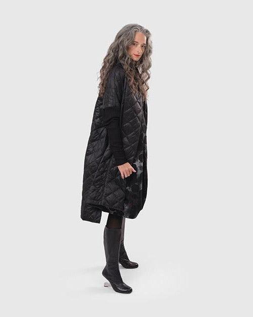 Ether Clutch Coat, Black - Alembika Designer Women's Clothing
