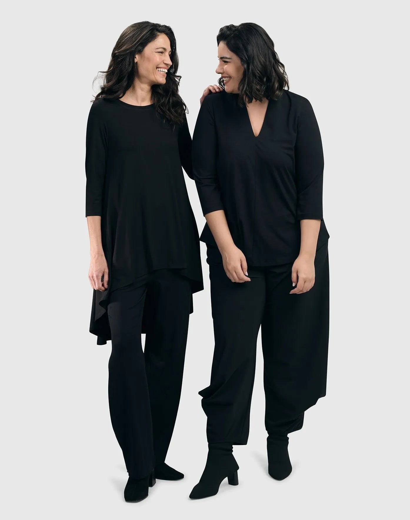 Black swing tunic top online