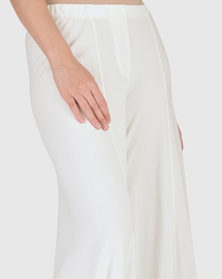 Essential Go-To Cupro Punto Pants, White