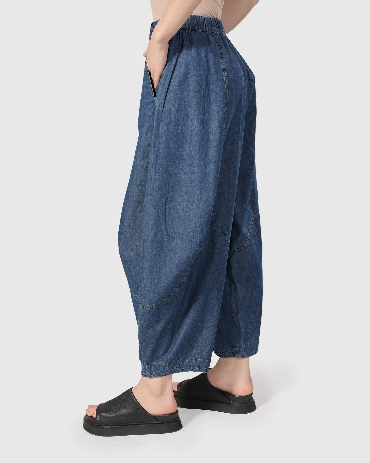 Everywhere Wide-Leg Pants, Denim Blue – Alembika U.S.