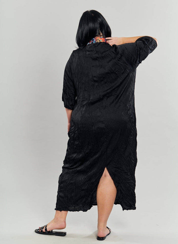 Paisley Bib Crinkle Maxi Dress, MultiP