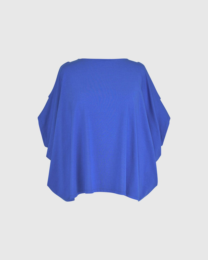 Boxy Dolman Top, Cobalt - Alembika Designer Women's Clothing