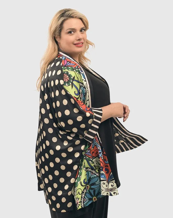 Paisley Dot Kimono Jacket, MultiP – Alembika U.S.