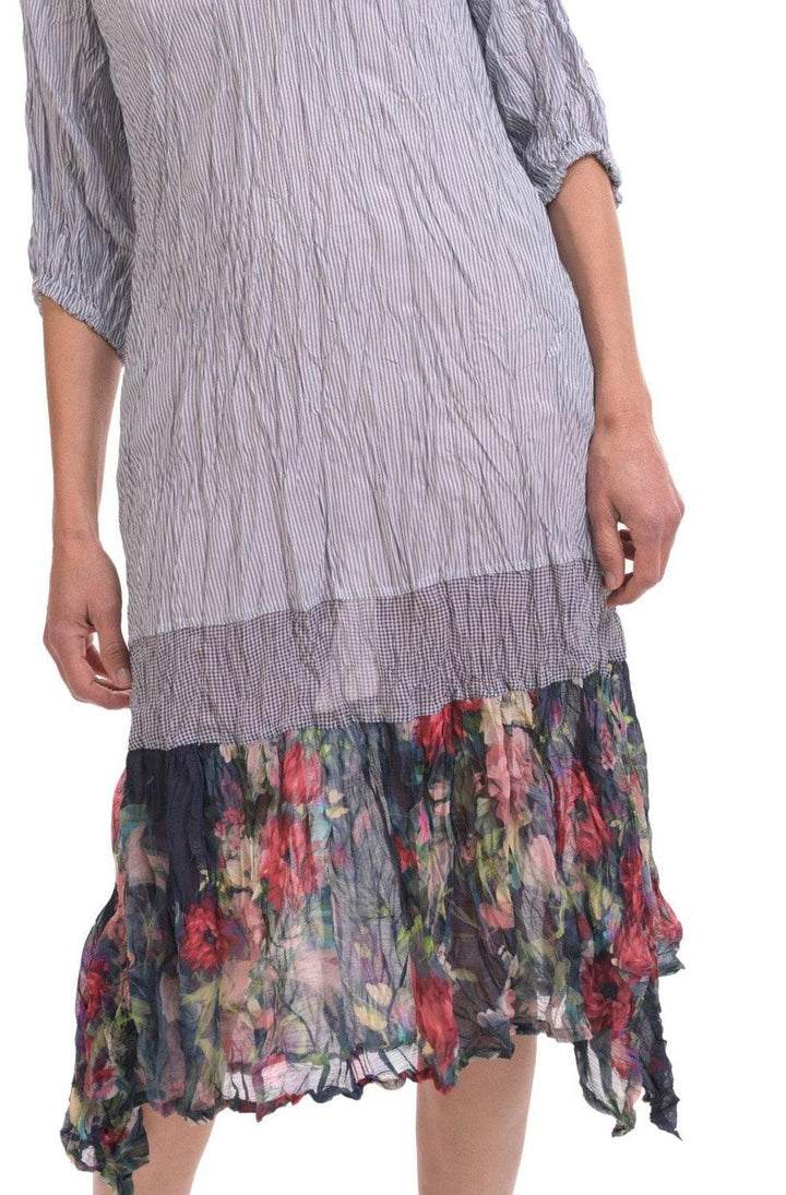 Alyssa Midi Dress, Flora - Alembika Designer Women's Clothing