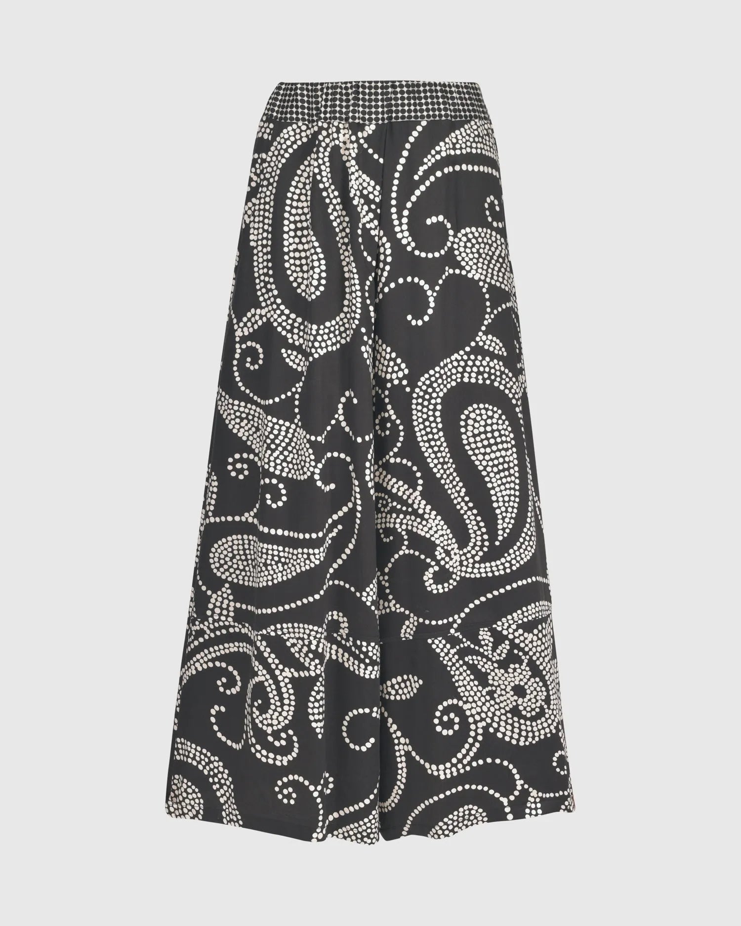 Paisley Palazzo Pants, Black/Ivory – Alembika U.S.