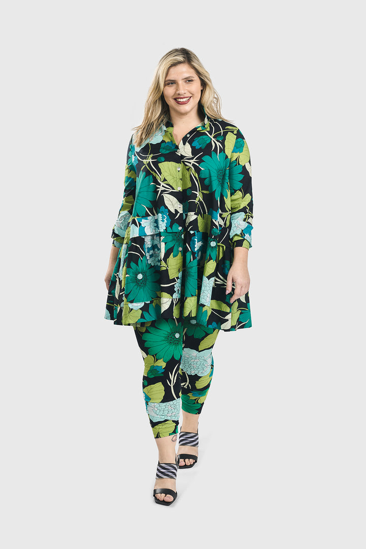 floral getaway tunic blouse