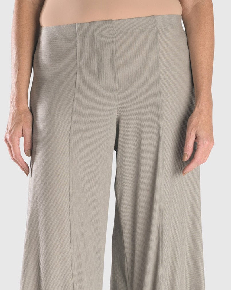 Safari Mini-Rib Punto Pants, Grey