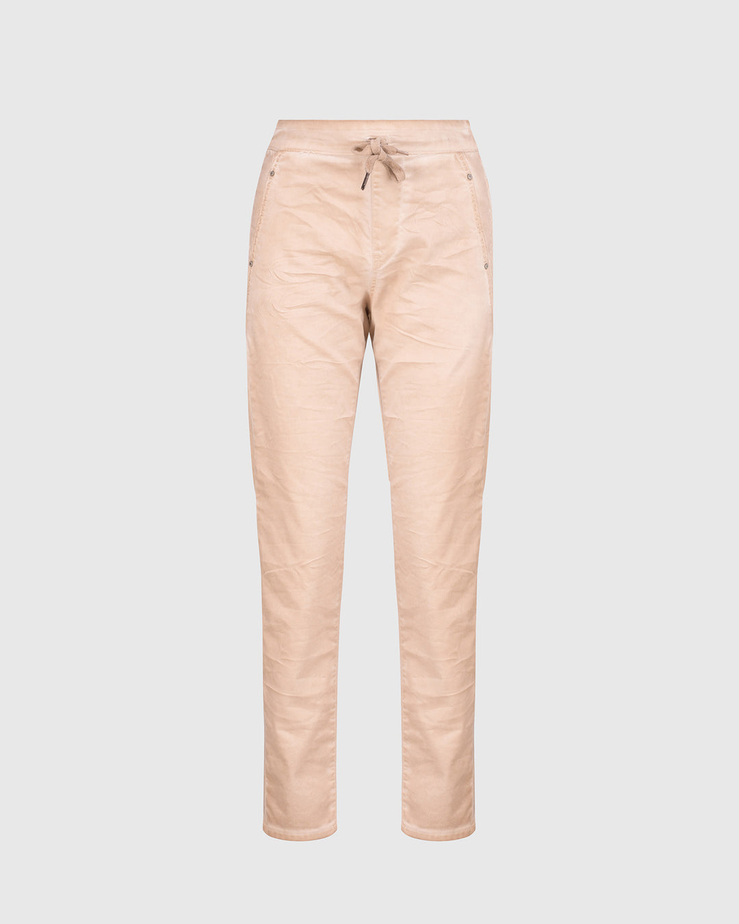 Distressed Iconic Stretch Jeans, Sand Wash