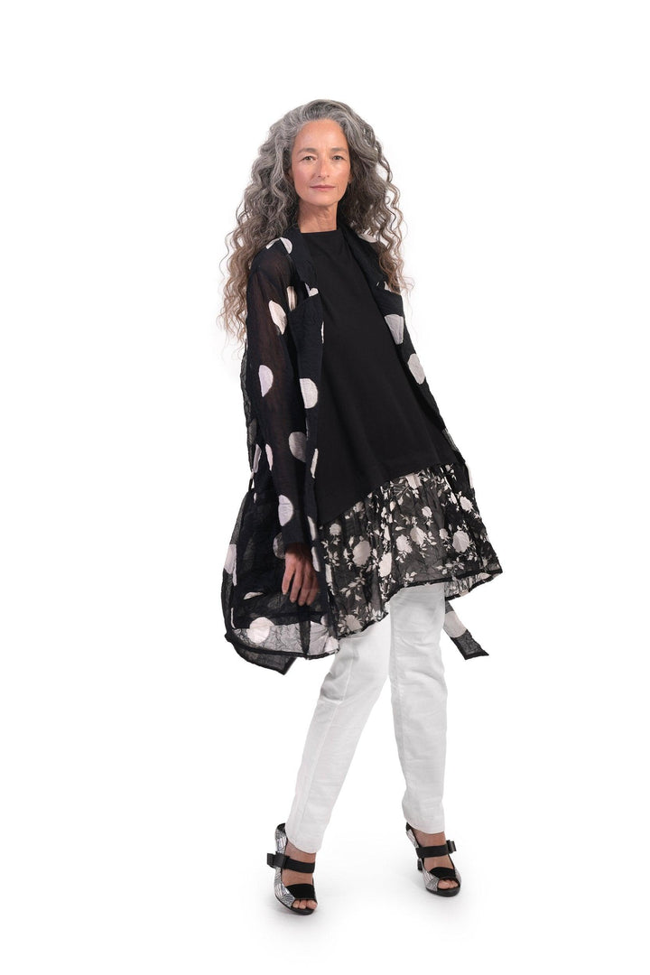 Dot Wrap Jacket - Alembika Designer Women's Clothing