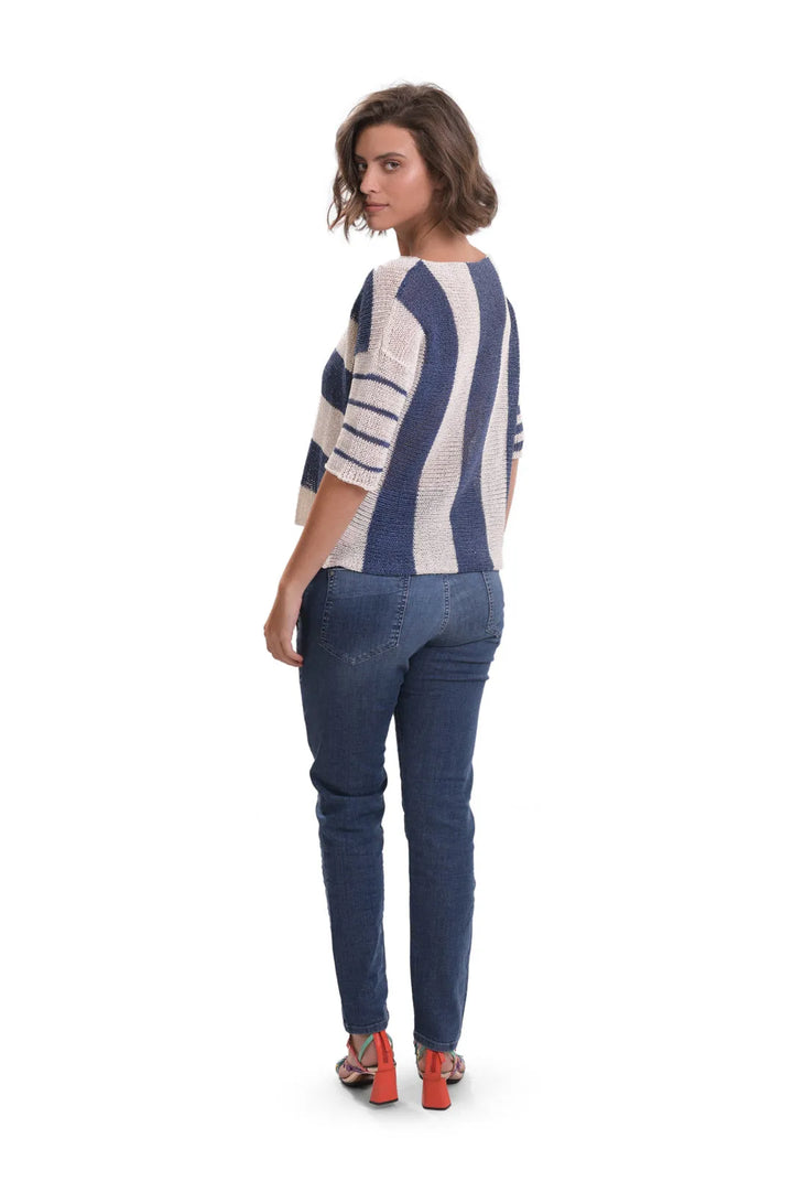 Luxe Reversible Sweater, Navy
